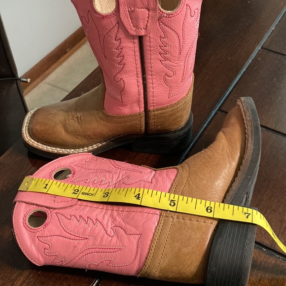 Old west tan and pink boots - Picture 8 of 10